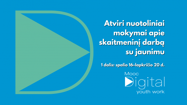 Atviri nuotoliniai mokymo kursai apie skaitmeninį darbą su jaunimu (anglų kalba)