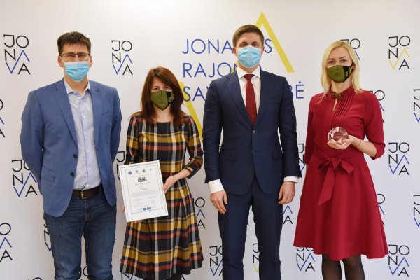 Jonavos savivaldybei - Europos Tarybos ženklas už gerą valdymą