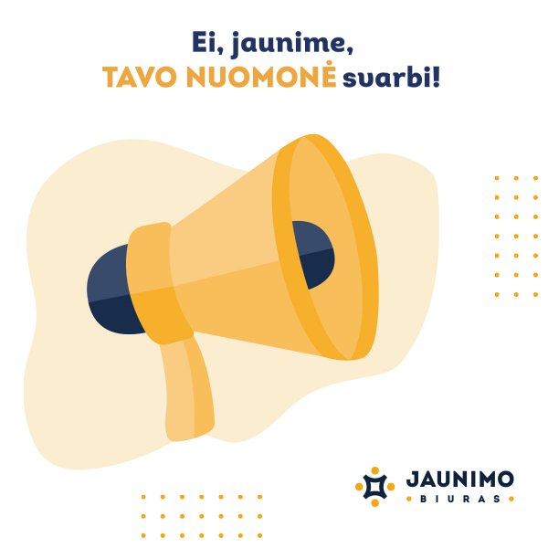 Apklausa apie jaunų žmonių dalyvavimą jaunimo politikoje