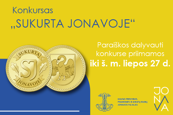 Tęsiasi konkursas „SUKURTA JONAVOJE“
