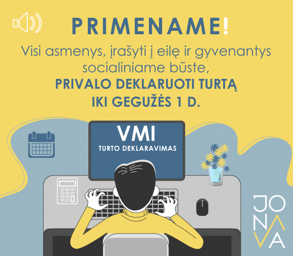 Priminimas gyvenantiems soc. būstuose ir įrašytiems į laukiančiųjų eilę