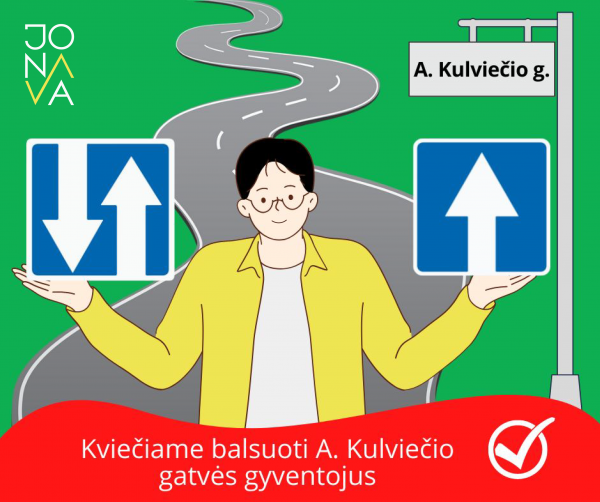 A.Kulviečio g. gyventojai kviečiami balsuoti dėl eismo organizavimo jų gatvėje