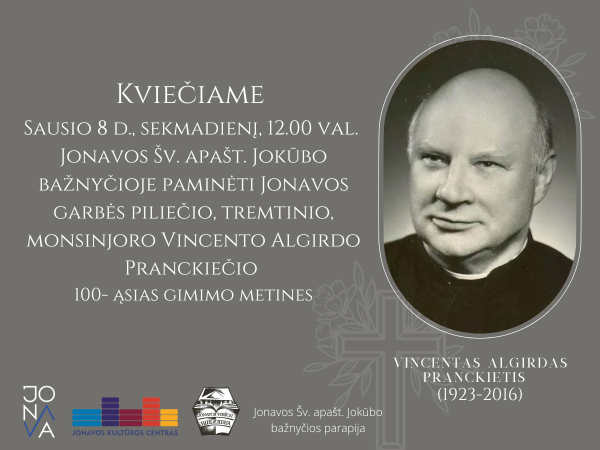 Vincui Algirdui Pranckiečui – 100
