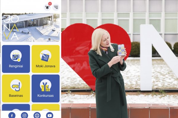 Atnaujintoje programėlėje „Jonava“ – dar daugiau paslaugų jonaviečiams
