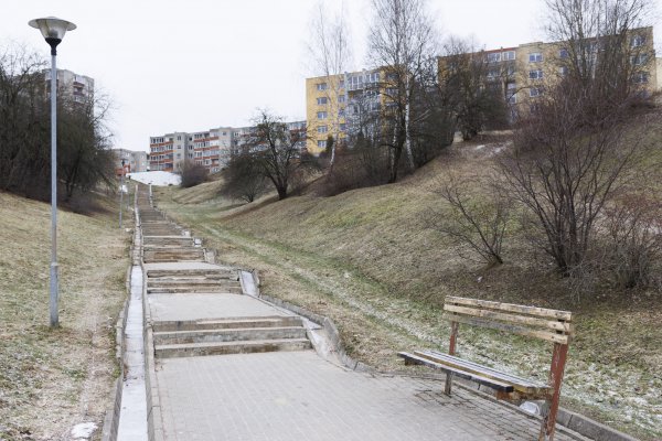 Pradedami tvarkyti Šlaito gatvės laiptai