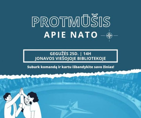 Kviečiame registruotis ir dalyvauti protmūšyje apie NATO