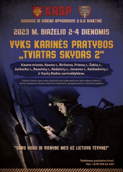 Kariai savanoriai vykdys pratybas – naudos imitacinius šaudmenis, karinę techniką