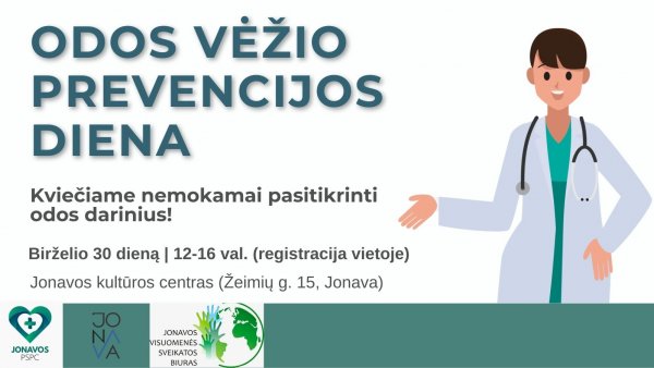 Kviečiame nemokamai pasitikrinti odos vėžio profilaktinei patikrai