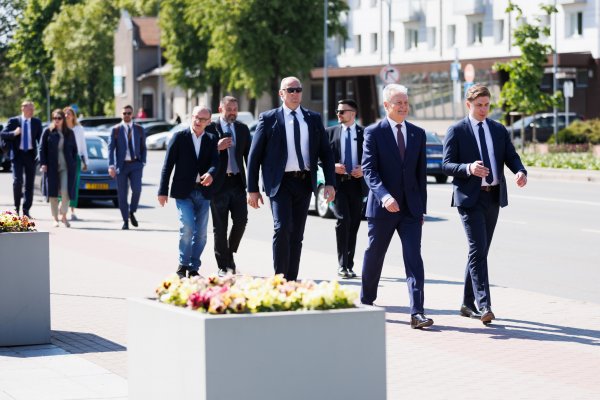 Jonavoje dirbo LR Prezidentas Gitanas Nausėda