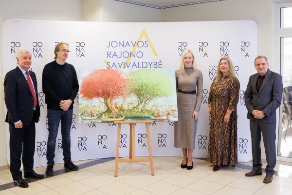 Baigtas tapyti paveikslas „Gyvybės sala“ – bus perkeltas ant ligoninės sienos