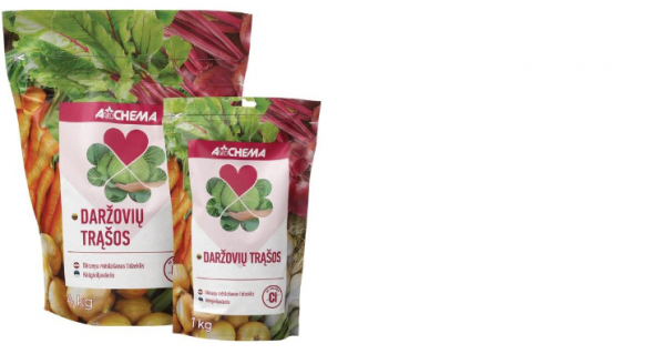 UAB „Agrochema“ gaminys bechlorės ,,Daržovių trąšos“