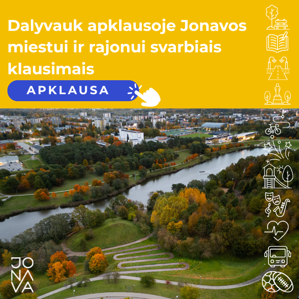 Jonavos rajono savivaldybės gyventojai kviečiami dalyvauti apklausoje
