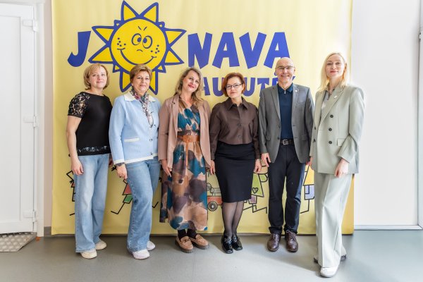 Jonavos vaikų lopšelyje-darželyje „Saulutė“ lankėsi JAV lietuvių fondo atstovas
